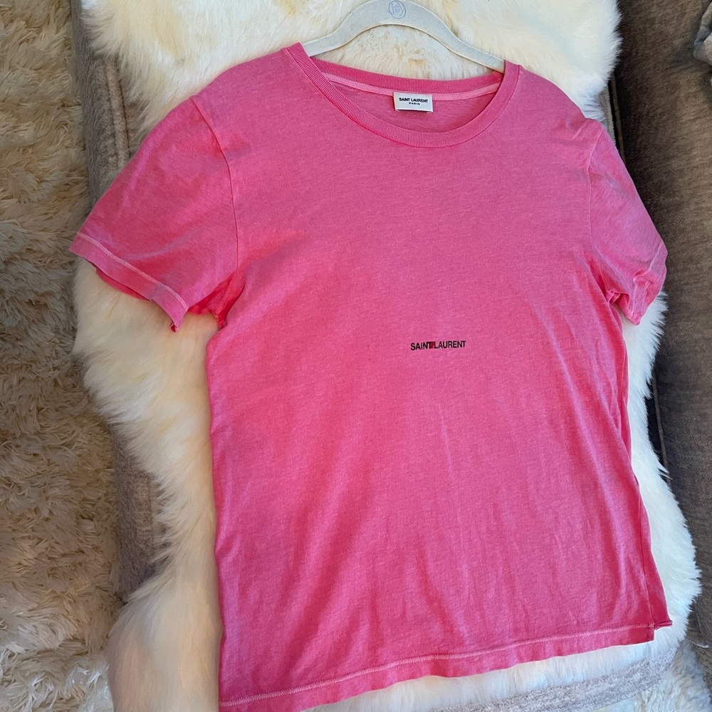 Saint Laurent Pink T-Shirt Size XS - $500 Retail - Excellent Condition